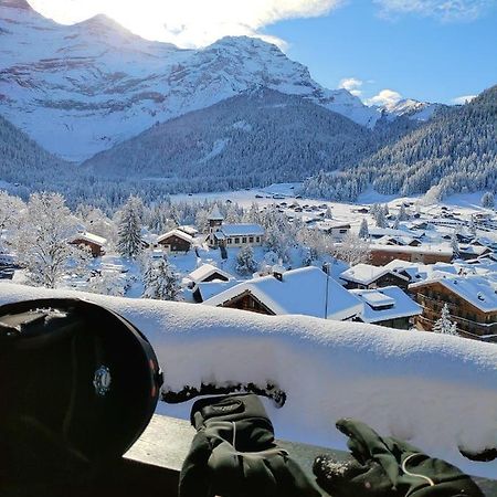 Studio Avec Vue Splendide Sur Les Diablerets Exterior photo