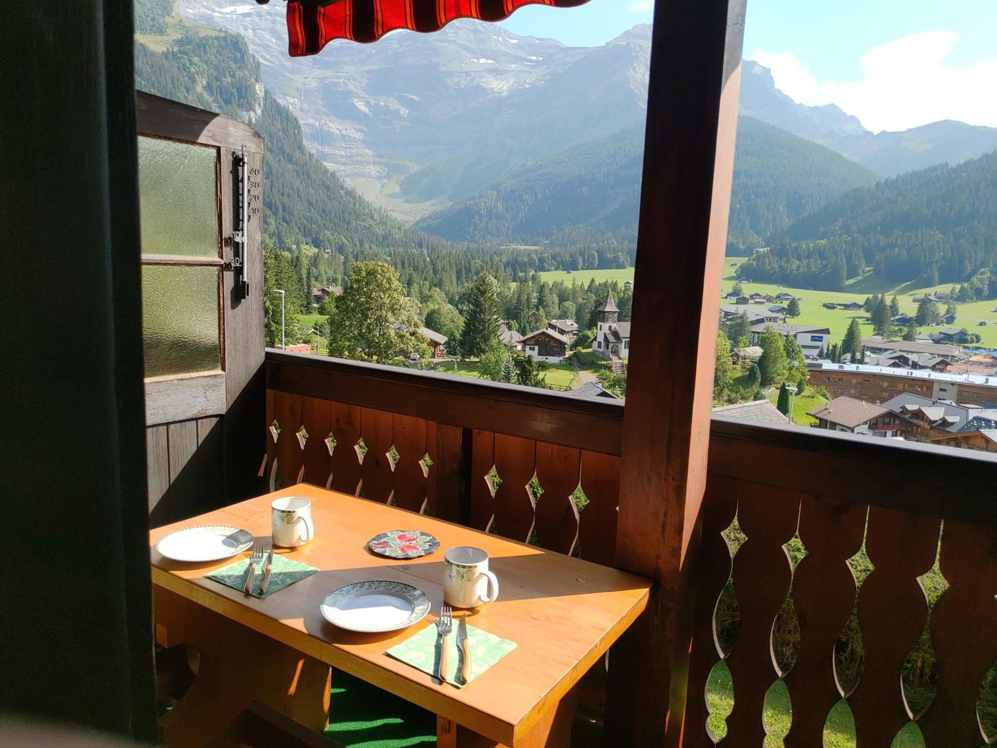 Studio Avec Vue Splendide Sur Les Diablerets Exterior photo